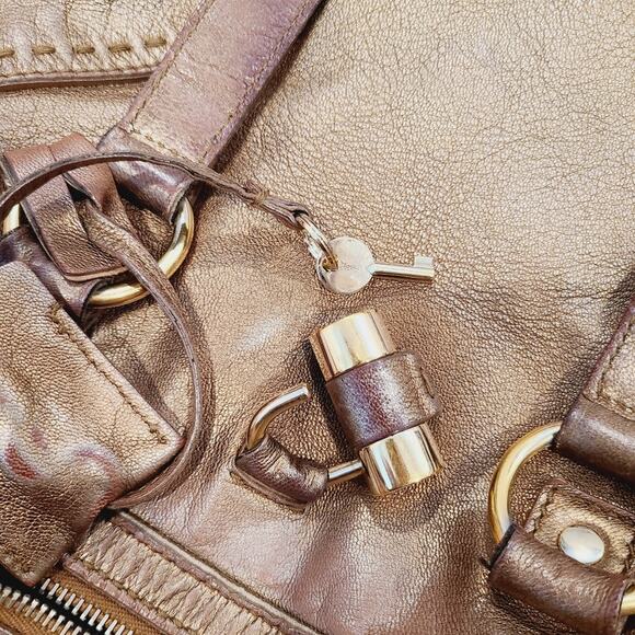 Yves Saint Laurent Vintage Metallic Muse Bag - Picture 7 of 16